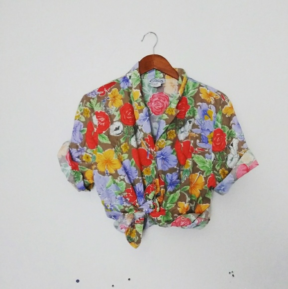 Vintage Tops - Vintage | 70s Linen Top